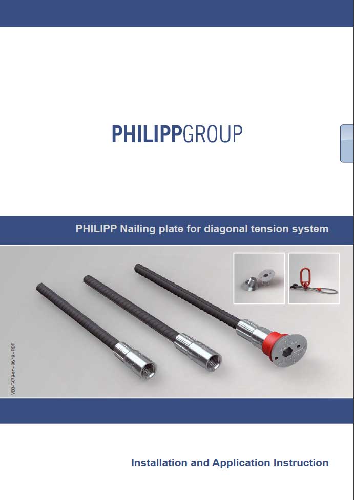 PHILIPP Nailing plate for diagonal tension